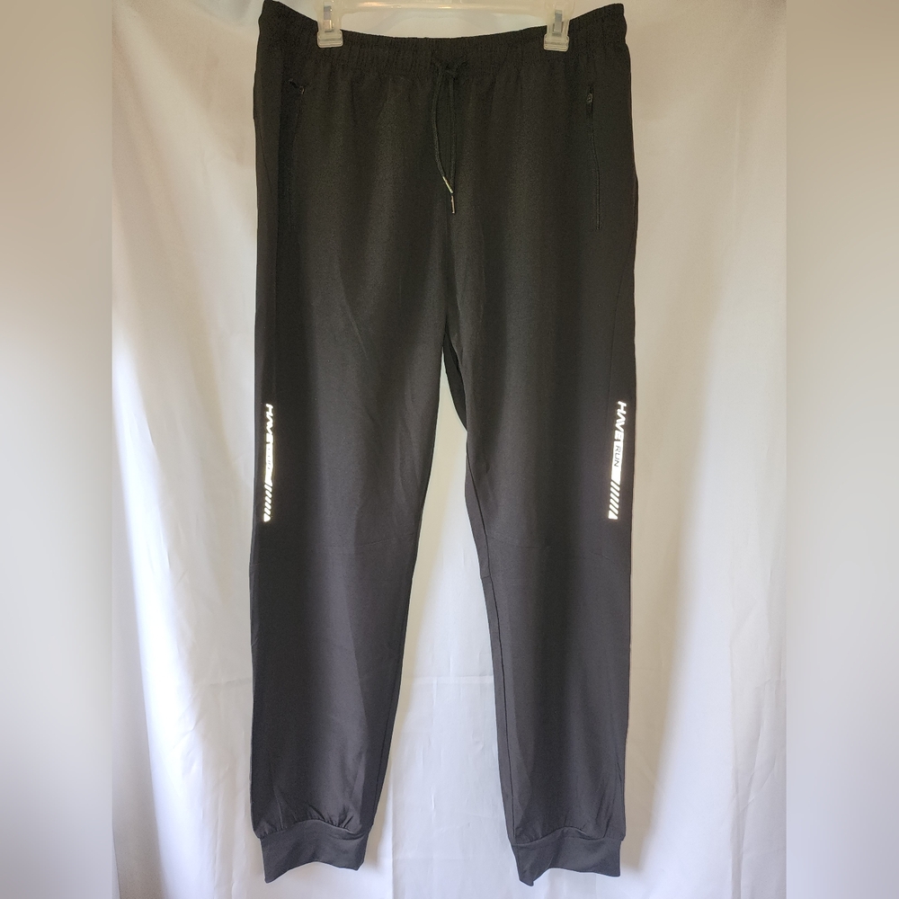 Elier- Men's Size Large- Black Lightweight Running/Jogging Pants